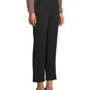 h By Halston BNWT Pullon Ankle Crop Black Pant XS